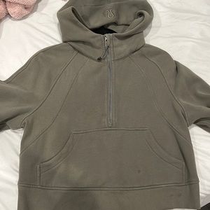 Lululemon half zip grey sage XS/S